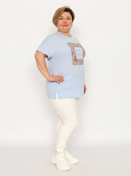 CRB wear/CSLW 60358-43 Футболка женская,голубой/Ex.Cherubino  фото 4