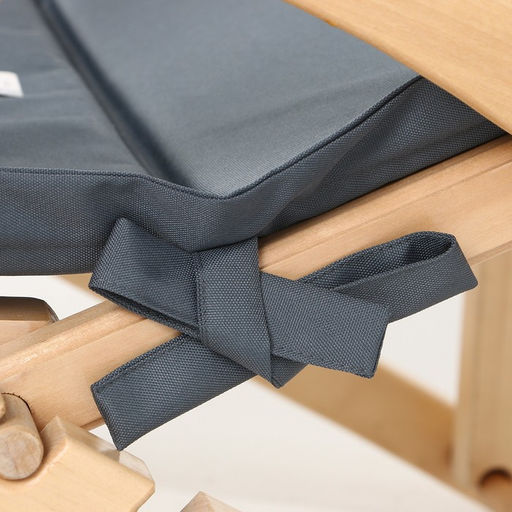 Подушка на шезлонг Этель 55×190+2 см, цвет графитовый, оксфорд с ВМГО, 100% полиэстер