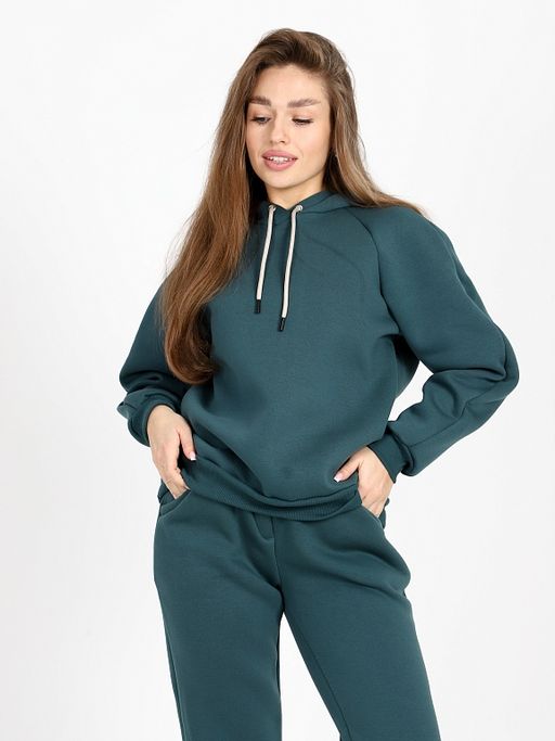 Костюм женский из Футера с начесом Петроль Рост 160-175 см