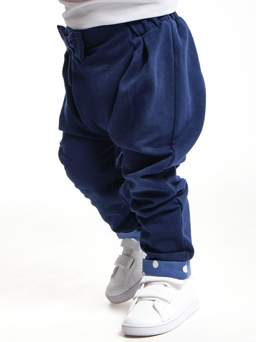 Брюки для девочки UD 2269 синий - Mini maxi фото 3