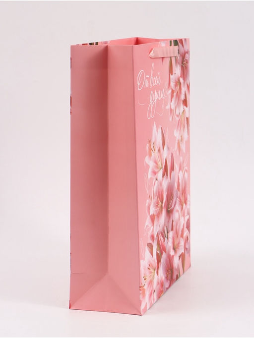 Пакет подарочный «От всей души», 31×40×11.5 см