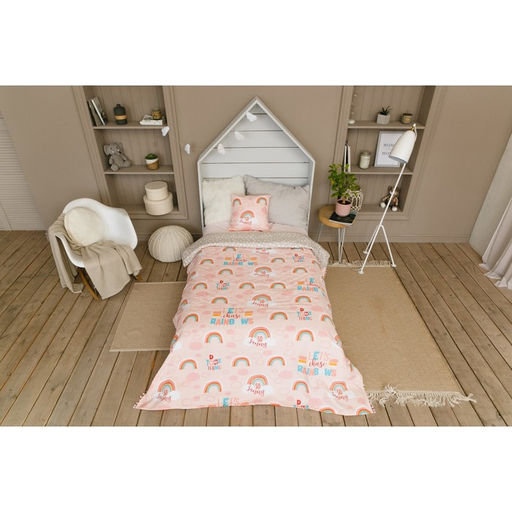 Покрывало детское Этель 1,5 сп Pink Rainbow, 145х210 см, 100% хлопок  фото 6