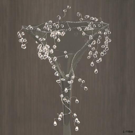 Цветок декоративный стеклярус 116 см / SA13553-1 /уп 400/ - Галеонтрейд фото 2