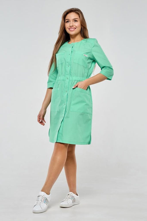 Халат женский 184 TC. Цвет: зеленое яблоко - Стильб фото 2