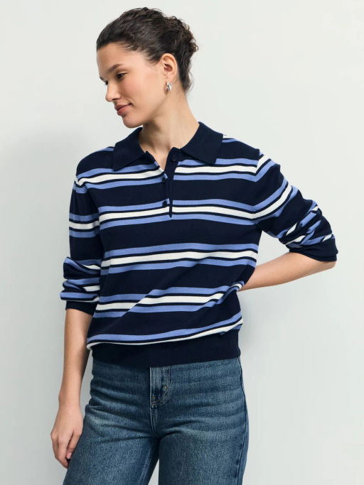 Джемпер из вискозы в полоску / Zarina фото 2