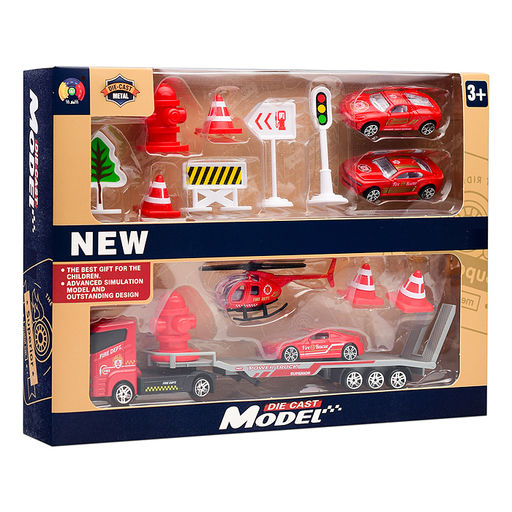 Набор транспорта "Пожарные машины" в коробке