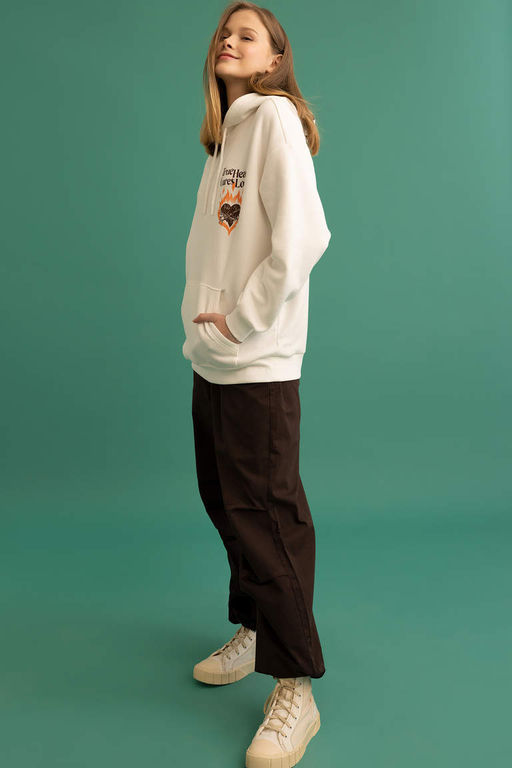 Брюки Cool Parachute Gabardine из 100 % хлопка - Defacto фото 2