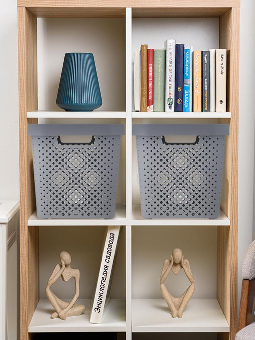 Корзина для хранения с крышкой Plast Team Stockholm, 20 л арт РТ5008