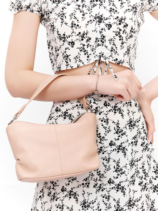 LACCOMA сумка НИ6661-розовый натуральная кожа хлопок фото 4