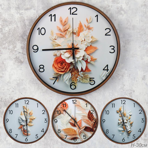 Цена за 1 шт. Часы настенные 30 см / 5714 /уп 20/ - Галеонтрейд фото 3