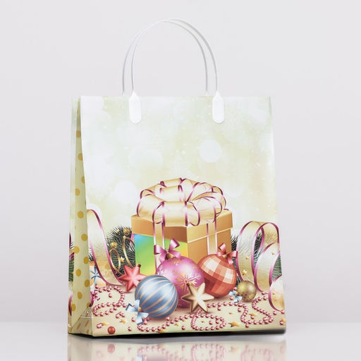 Цена за 10 шт. Пакет Праздничный набор, мягкий пластик, 26х23 см 110 мкм - Simaland фото 2