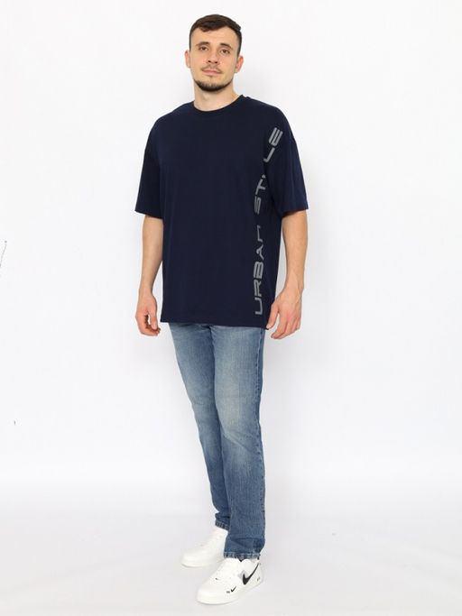 CRB wear/CWSM 60311-41 Футболка мужская,темно-синий/Ex.Cherubino  фото 3