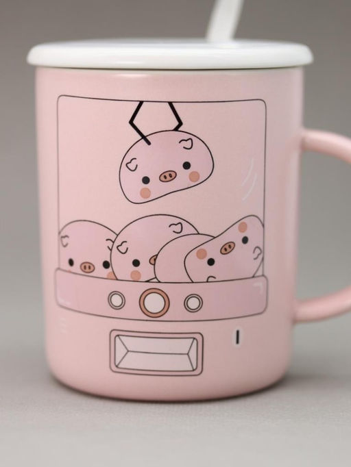 Кружка Device with toys, pink (350 ml)