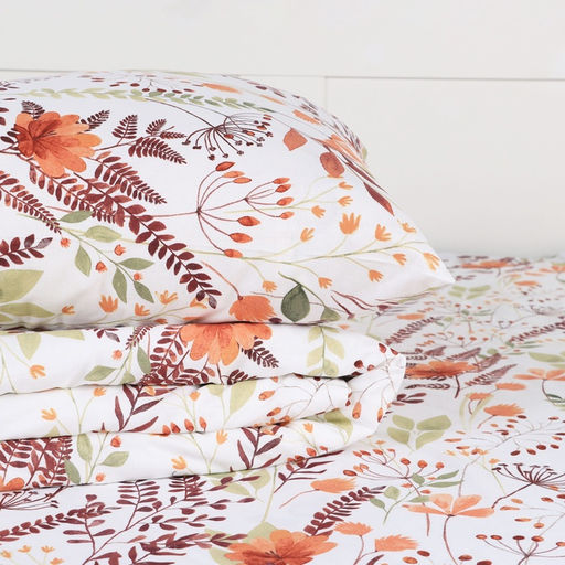 Постельное бельё Этель 1.5 сп Summer bloom 143*215 см,150*214 см, 70*70 см-2 шт, поплин 125 г/м2, хл 100%  фото 2