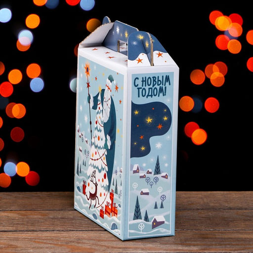 Цена за 5 шт. Подарочная коробка Фантазия в зеленом 16,8 х 7 х 25 см - Simaland фото 4