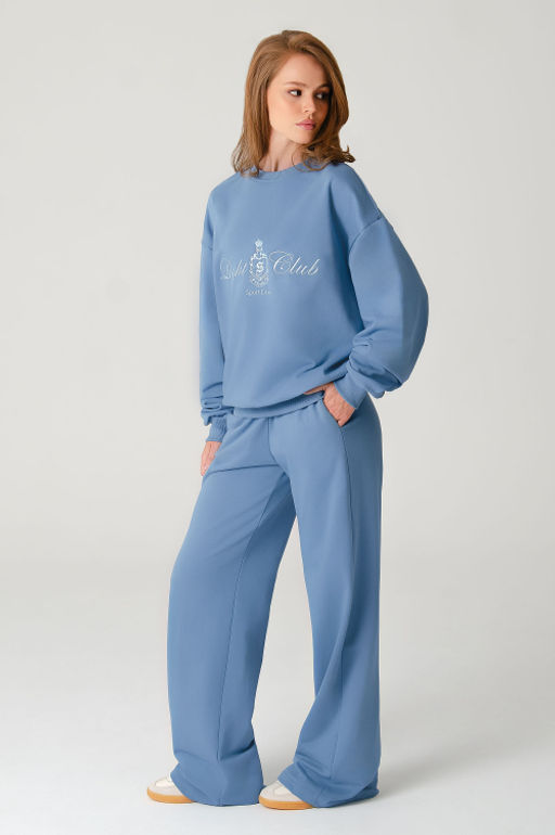 Арт. 2-540 Костюм женский с брюками 44-50 (4 шт) Цвет:Голубой - Калинка фото 17