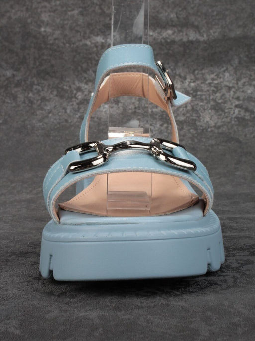 08-PEY182-5 LIGHT BLUE Босоножки женские (натуральная кожа)