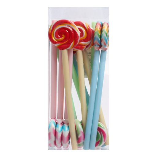 Цена за 12 шт. Ручка - прикол гелевая Calligrata Леденец, неавтоматическая, чёрные чернила, 0.38 мм, подарочная, МИКС  фото 5