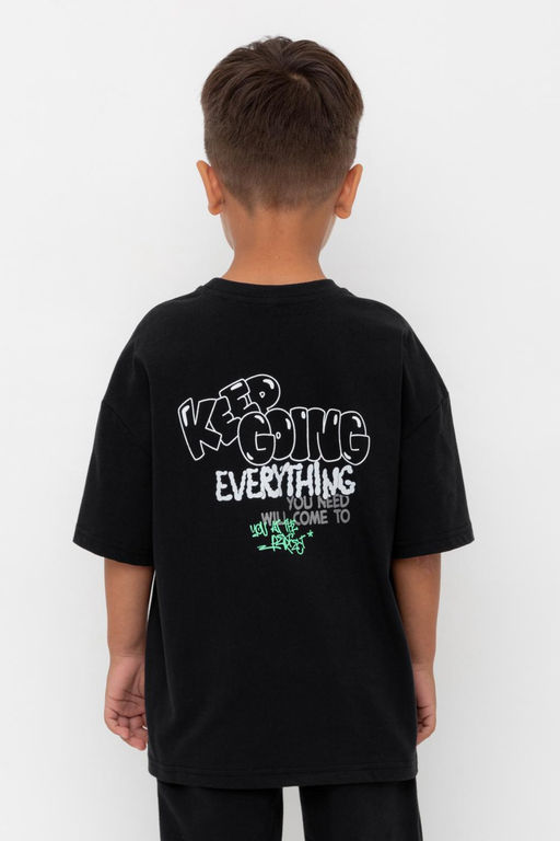 КР 302741/черный к562 фуфайка (футболка) для мал - Crockid фото 5