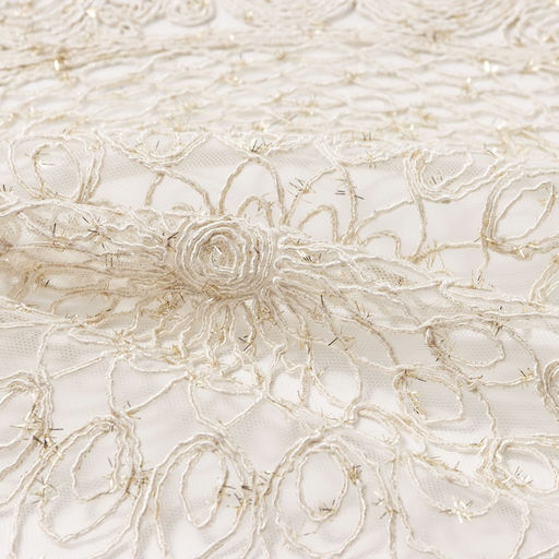 Дорожка на стол Этель ажурная, бежевая 40×90 см, 100%п/э