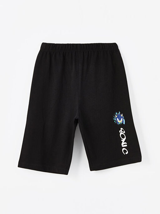 Bisiklet Yaka Sonic Bask?l? K?sa Kollu Erkek ?ocuk ?ortlu Pijama Tak?m? - Waikiki фото 3