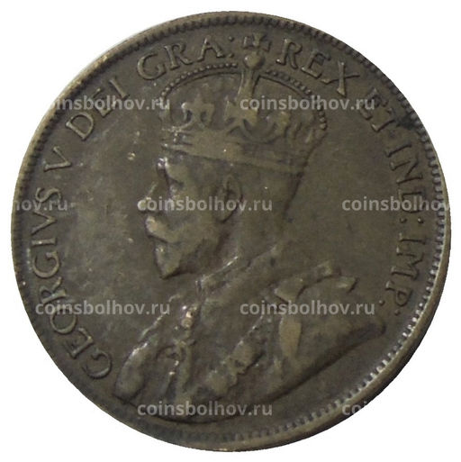 Монета 1 цент 1916 года Канада