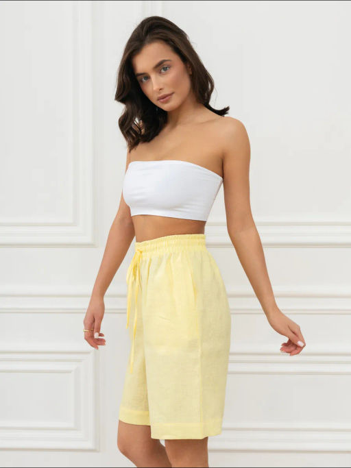 Шорты женские Лён-2 Светло-голубой - Modamica фото 22