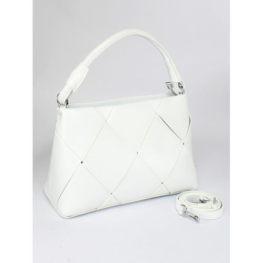 Сумка женская натуральная кожа GU 2033-6610, 1отд+карм/пер, плечевой ремень, белый SALE 259870 - Adelia фото 6