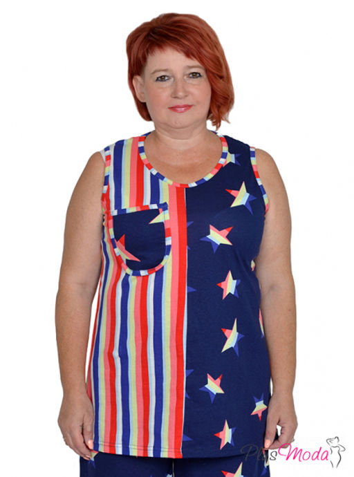 Майка Модель №1288 размеры 44-84 - Plusmoda фото 5