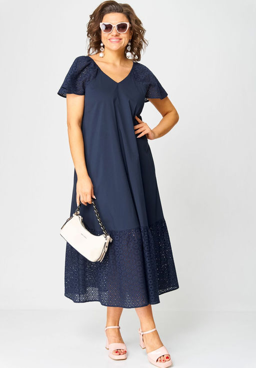 Платье EVA GRANT 7297А темно-синий