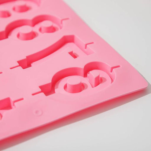 Форма для шоколада Доляна Цифры, силикон, 26?21 см, 10 ячеек (7?4 см), МИКС  фото 3