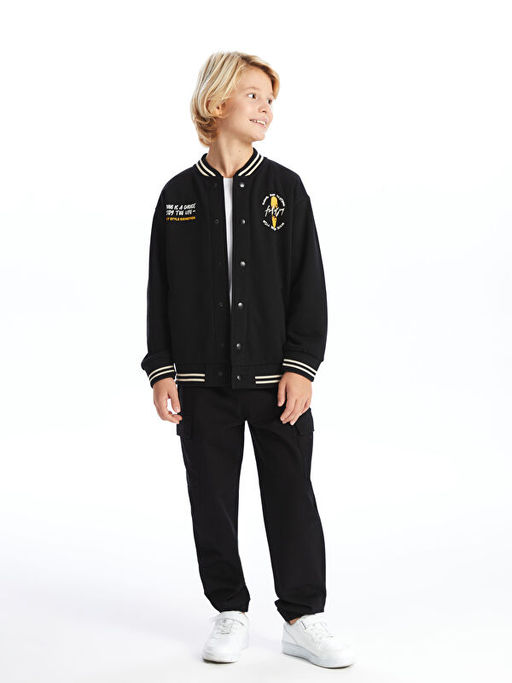 Bask?l? Erkek ?ocuk Kolej Ceket - Waikiki фото 4