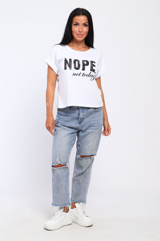 Футболка с надписью Nope, not today, Арт. 804