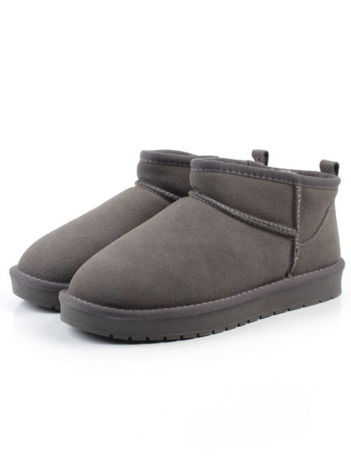 04-PF8300-5 GRAY Угги женские (натуральная замша, 100% шерсть)
