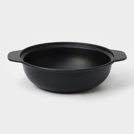 Жаровня, 2 л, d=24 см, с крышкой, чугун, чёрная