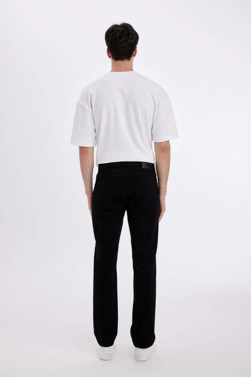 Джинсовые брюки Sergio Regular Fit Normal Mold с нормальной талией и зауженными штанинами - Defacto фото 7