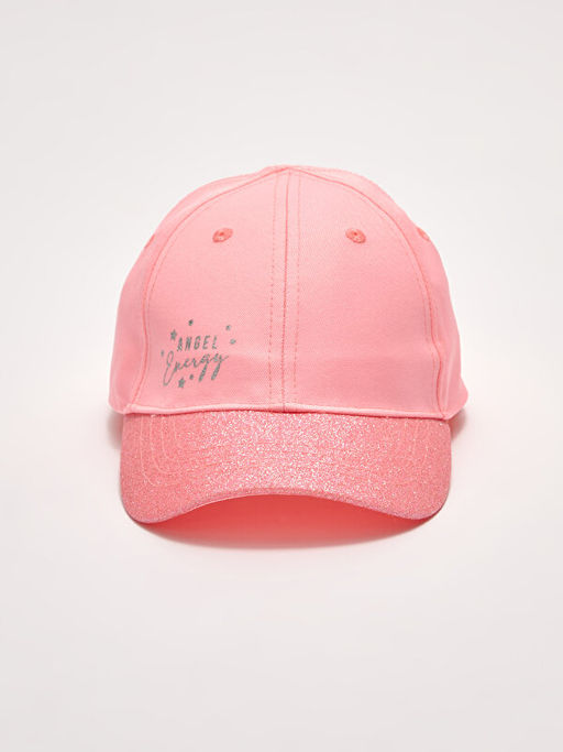 Yaz? Bask?l? K?z ?ocuk Kep ?apka