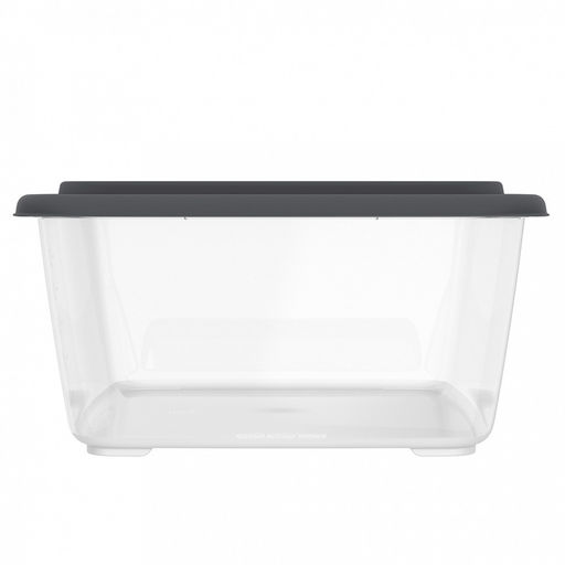 Контейнер для продуктов Гурман 3,5л, 26,6х19,8х9,8см, полипропилен, графит, подходит для СВЧ и заморозки (Россия) - Домашняя мода фото 3