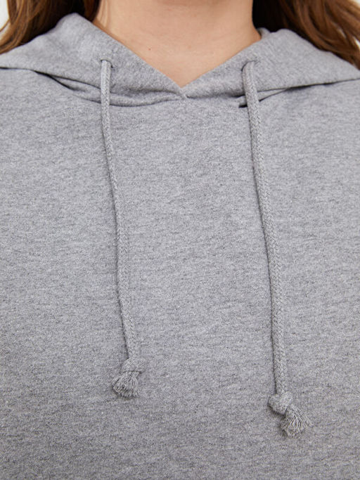 Kap??onlu D?z Uzun Kollu Kad?n Pijama ?st