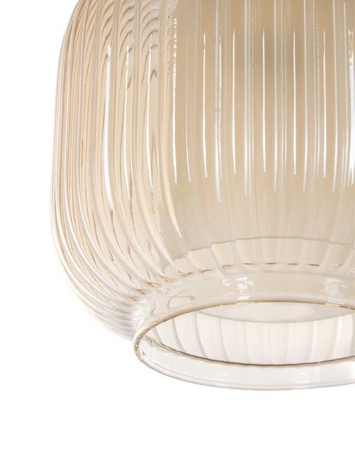 Светильник подвесной ЭкономСвет 10298/1GD, 1×40 Вт, E27, 15×15×18-80 см, золотой, янтарный