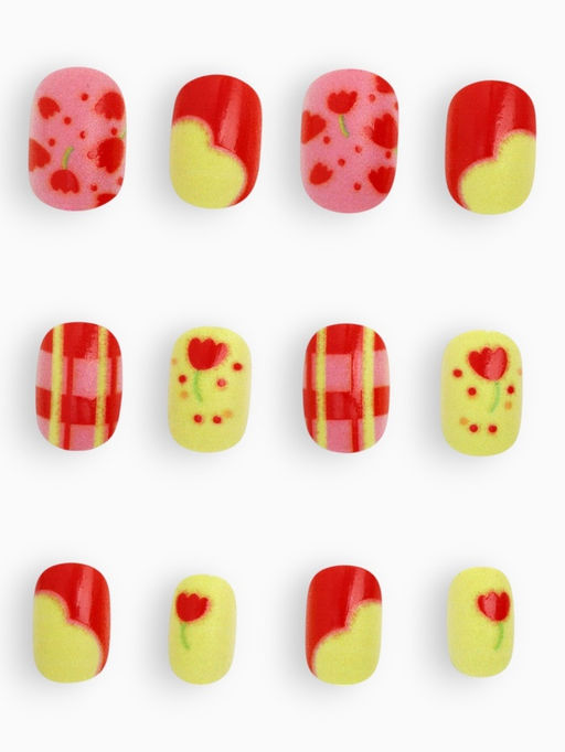 Детские накладные ногти Цветочки, 12 шт - Школа талантов фото 5