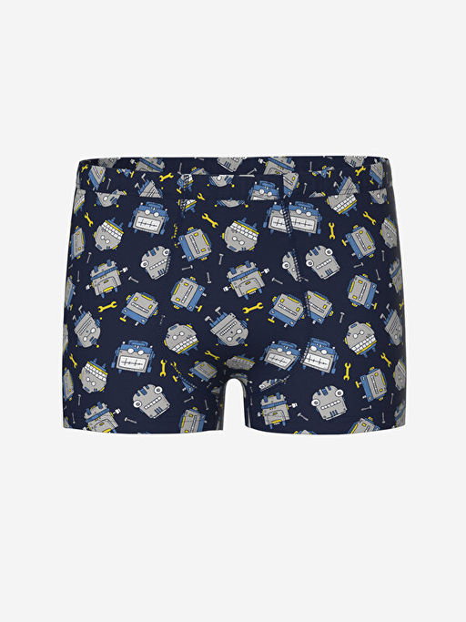 Bask?l? Erkek ?ocuk Boxer 3l? - Waikiki фото 2
