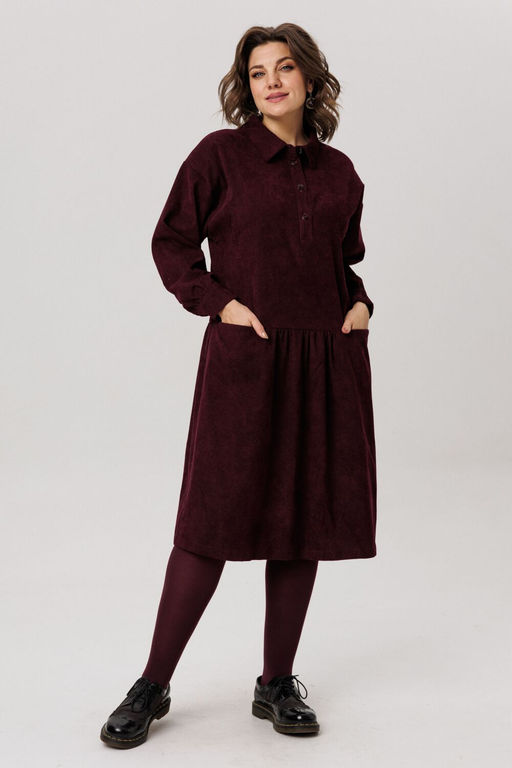 Платье ANELLI 1730 морозная вишня  фото 3