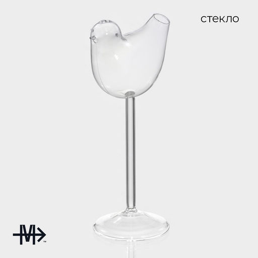 Бокал для коктейля Magistro «Синичка», 100 мл, 7×20 см, стекло, прозрачный