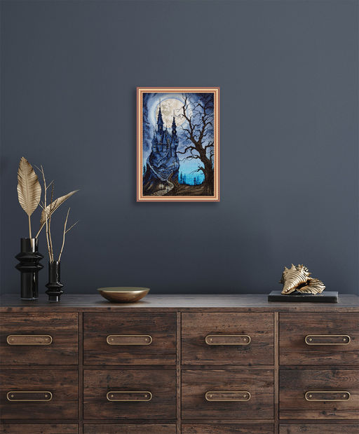 Набор для вышивания PANNA Золотая серия ZU-7323 Мрачный замок 23 х 33 см