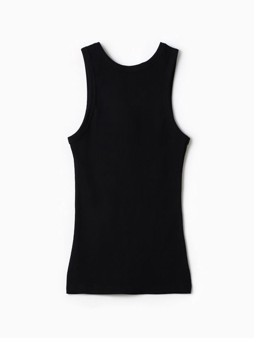 Майка женская в рубчик MINAKU, размер 44, чёрная
