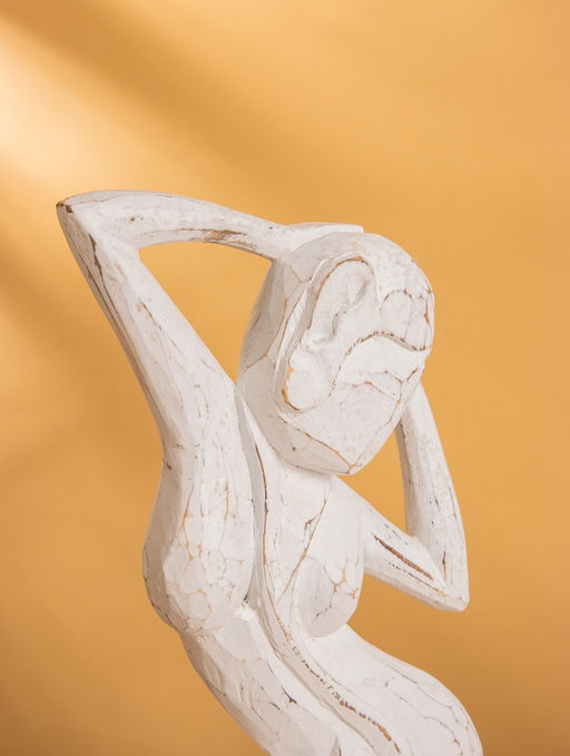 Сувенир «Изящество», 20×10×35 см, дерево, белый