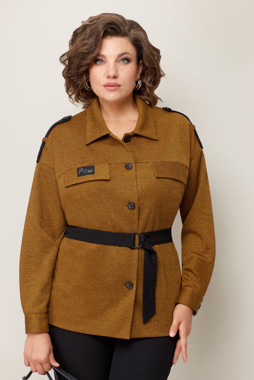 Костюм VOLNA 1312 горчично-черный  фото 2