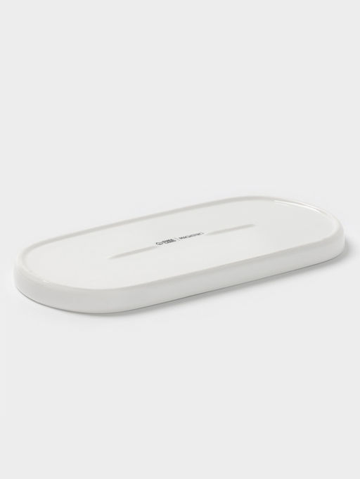 Блюдо сервировочное Magistro White Snow, 24.5×11×1.5 см, фарфор, белое