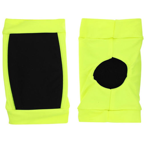 Наколенники для гимнастики и танцев Grace Dance, с уплотнителем, р. XXS, цвет чёрный/лайм  фото 8